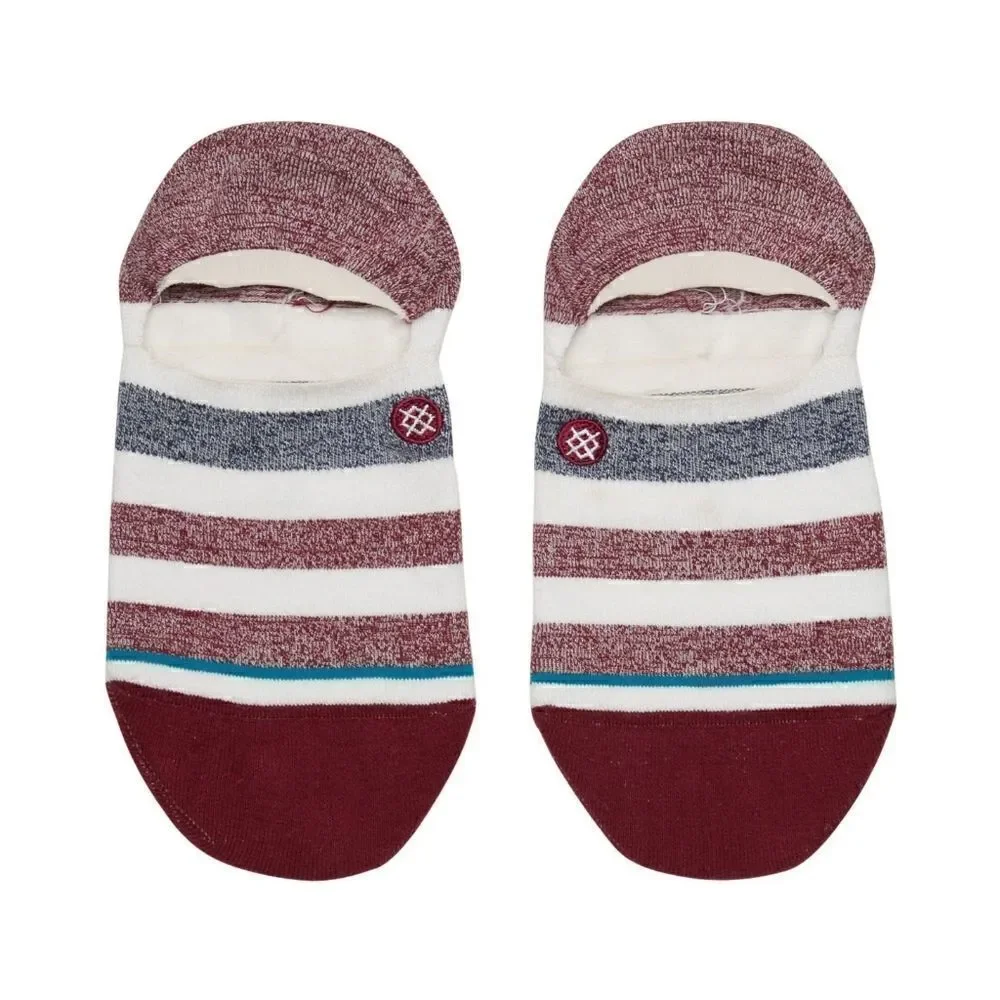 Stance Robinsen No Show Socks White Red M New